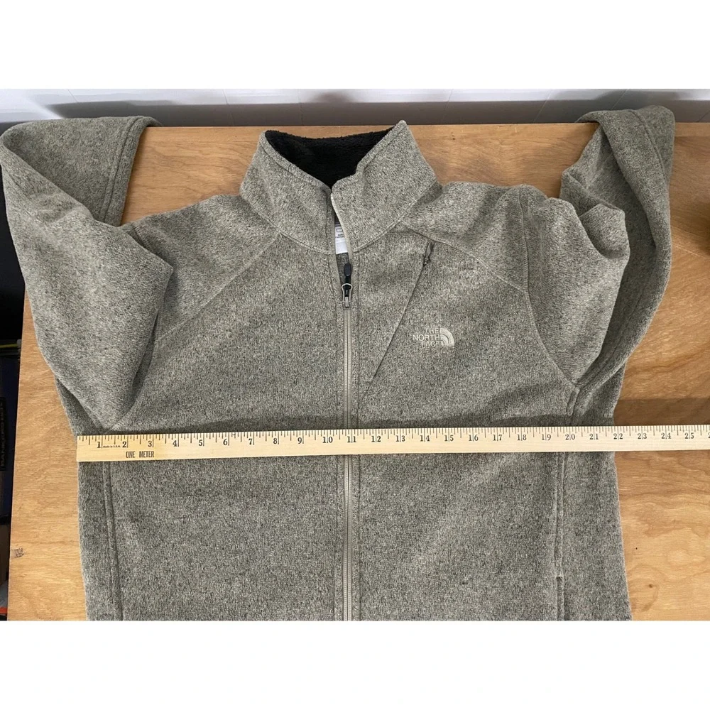 The North Face Gordon Lyons Full Zip Fleece Jacket Mens Large Olive Heather